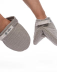 Mini Oven Mitt Set - Organic Cotton - Earth Grey - Clay Brown
