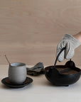 Mini Oven Mitt Set - Organic Cotton - Earth Grey - Clay Brown