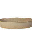 Oval Stoneware Oven Dish with Natural Finish